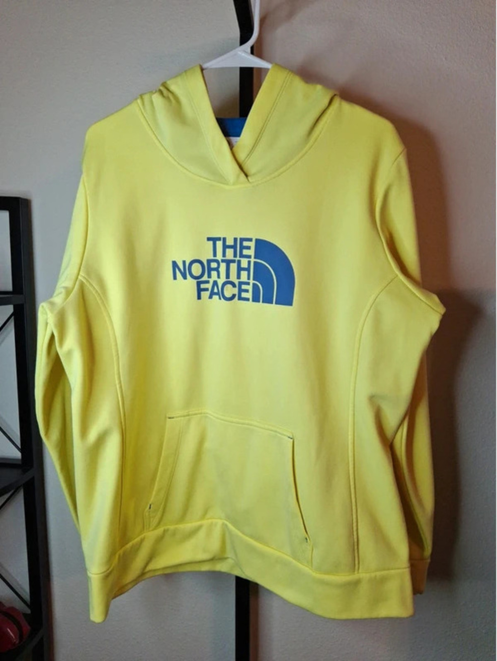 The North Face Womens Pullover Yellow Hoodie size XL